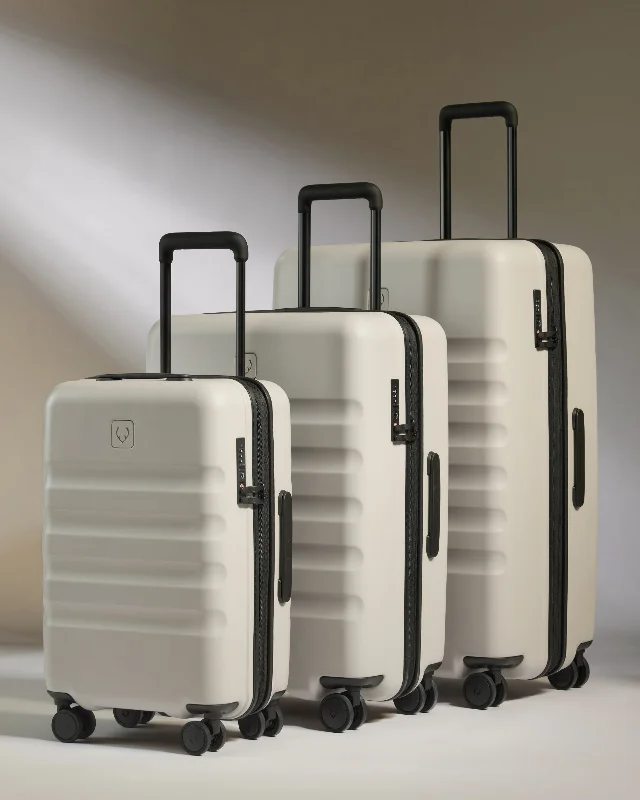 Expander Cabin Suitcase Set in Taupe - Icon Stripe