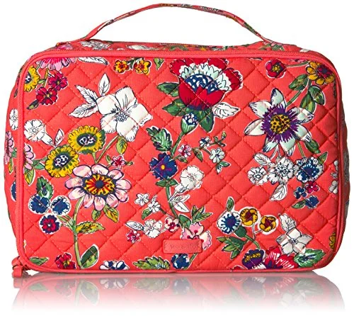 Vera Bradley Women'S Iconic Large Blush And Brush Case-Signature