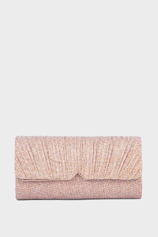 Party Wear Clutch BK4034-Rose Gold