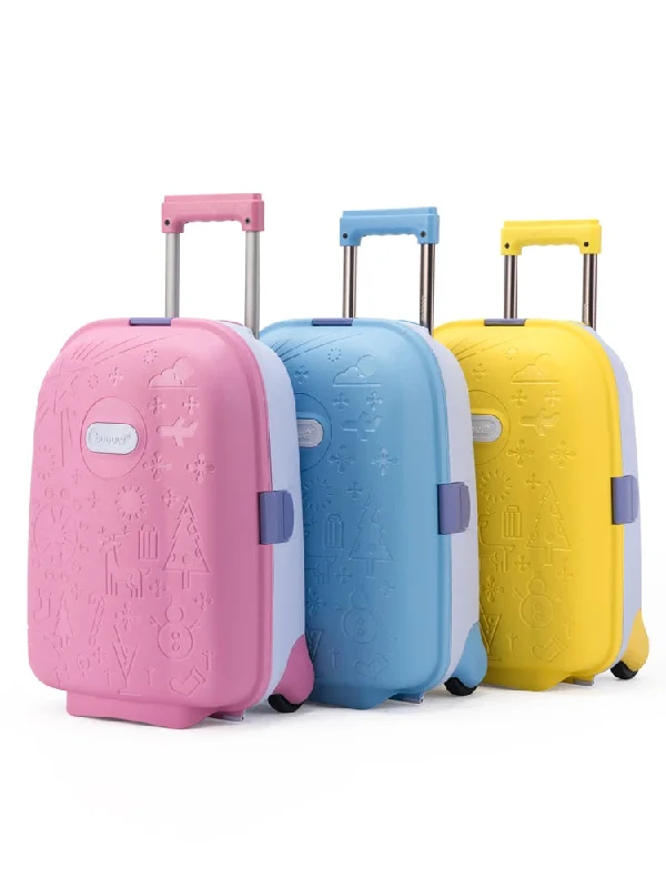 Traveling Luggage Bags With Wheels Kids Carry On Luggage 17 Inch Student Fixed Casters Suitcases