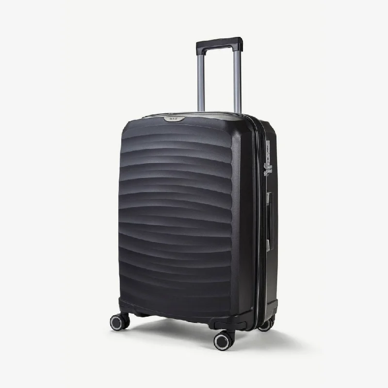 Sunwave Expandable Hardshell Medium Suitcase 66cm - Black