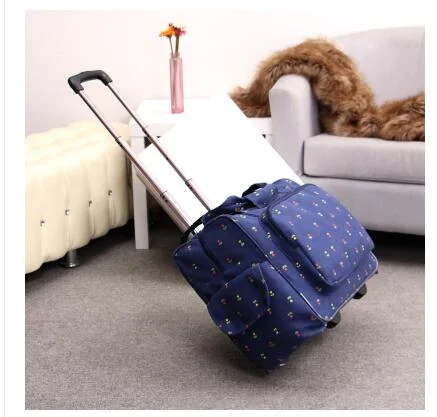 Women Travel Trolley Luggage Bag 20 Inch Wheeled Bags Laptop Business Travel Trolley Spinner