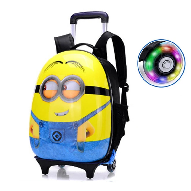 New Cartoon Kids Abs Spinner Rolling Luggage Trolley Case Children Bags Suitcase Carry Ons Boy Girl